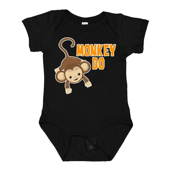 Inktastic Monkey Do with Monkey Boys or Girls Baby Bodysuit