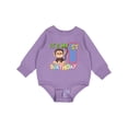 thumbnail image 1 of Inktastic Monkey First Birthday Baby Fleece Bodysuit, 1 of 4