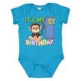 thumbnail image 1 of Inktastic Monkey First Birthday Boys or Girls Baby Bodysuit, 1 of 5
