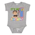 thumbnail image 1 of Inktastic Monkey First Birthday Boys or Girls Baby Bodysuit, 1 of 5