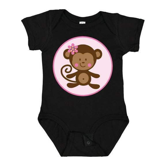 Inktastic Monkey Girl Girls Baby Bodysuit