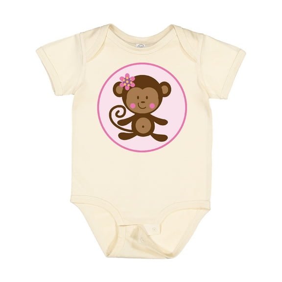Inktastic Monkey Girl Girls Baby Bodysuit