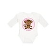 thumbnail image 1 of Inktastic Monkey Girl Girls Long Sleeve Baby Bodysuit, 1 of 5