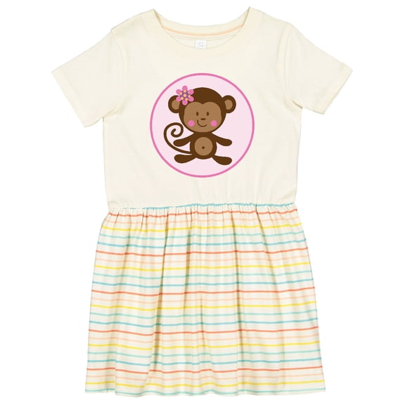 Inktastic Monkey Girl Girls Toddler Dress