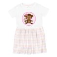 thumbnail image 1 of Inktastic Monkey Girl Girls Toddler Dress, 1 of 5