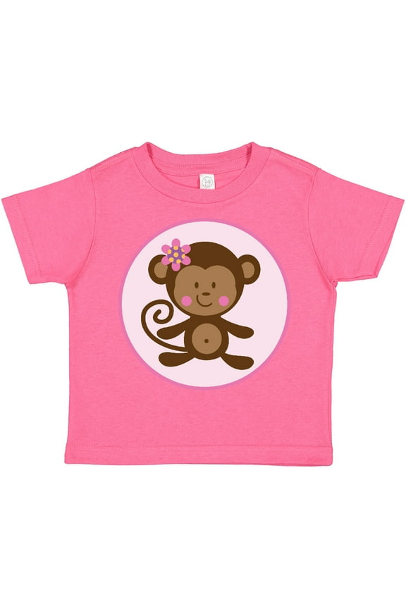 Monkey Girl Girls Toddler T-Shirt