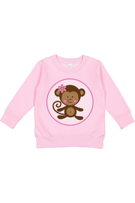 Monkey Girl Toddler Sweatshirt