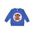 thumbnail image 1 of Inktastic Monkey Girl Toddler Sweatshirt, 1 of 4
