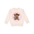 thumbnail image 1 of Inktastic Monkey Girl Toddler Sweatshirt, 1 of 4