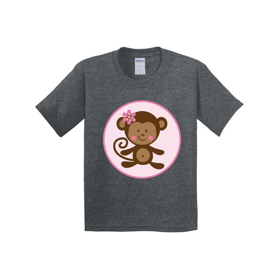 Inktastic Monkey Girl Youth T-Shirt
