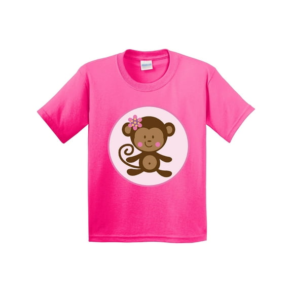 Inktastic Monkey Girl Youth T-Shirt