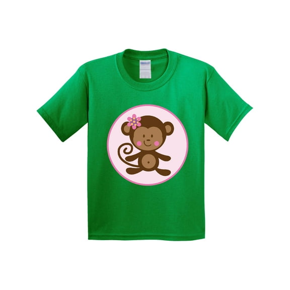 Inktastic Monkey Girl Youth T-Shirt