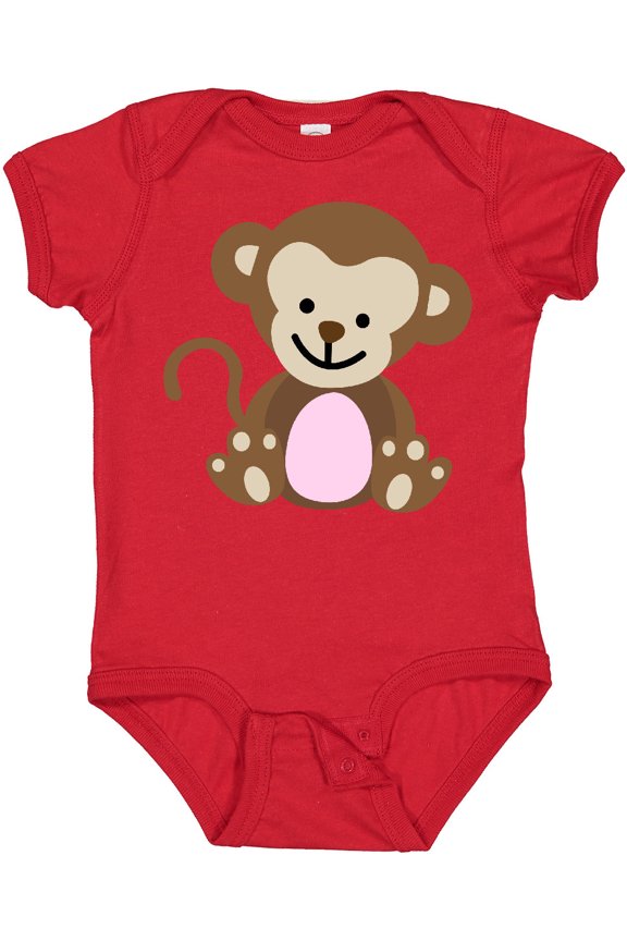Monkey Girls Baby Bodysuit
