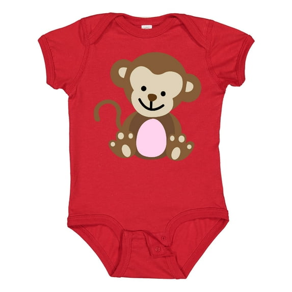 Inktastic Monkey Girls Baby Bodysuit
