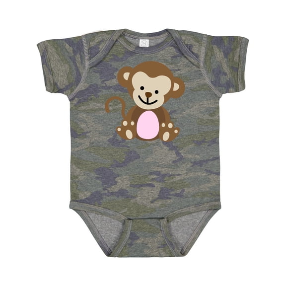 Inktastic Monkey Girls Baby Bodysuit