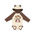 thumbnail image 1 of Inktastic Monkey Girls Long Sleeve Baby Bodysuit, 1 of 5