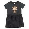 thumbnail image 1 of Inktastic Monkey Girls Toddler Dress, 1 of 5