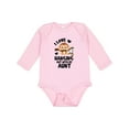 thumbnail image 1 of Inktastic Monkey I Love Hanging out with My Aunt Boys or Girls Long Sleeve Baby Bodysuit, 1 of 5