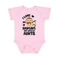 thumbnail image 1 of Inktastic Monkey I Love Hanging out with My Auntie Boys or Girls Baby Bodysuit, 1 of 5