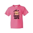 thumbnail image 1 of Inktastic Monkey I Love Hanging out with My Auntie Youth T-Shirt, 1 of 5