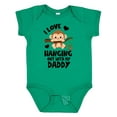 thumbnail image 1 of Inktastic Monkey I Love Hanging out with My Daddy Boys or Girls Baby Bodysuit, 1 of 5