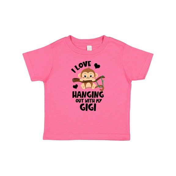 Inktastic Monkey I Love Hanging out with My Gigi Boys or Girls Baby T-Shirt