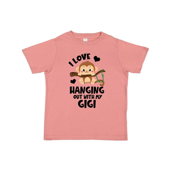 Inktastic Monkey I Love Hanging out with My Gigi Boys or Girls Toddler T-Shirt