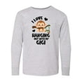 thumbnail image 1 of Inktastic Monkey I Love Hanging out with My Gigi Long Sleeve Youth T-Shirt, 1 of 5