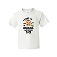 thumbnail image 1 of Inktastic Monkey I Love Hanging out with My Gigi Youth T-Shirt, 1 of 5