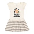 thumbnail image 1 of Inktastic Monkey I Love Hanging out with My Grandma Gift Toddler Girl Dress, 1 of 4