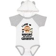 thumbnail image 1 of Inktastic Monkey I Love Hanging out with My Grandpa Boys or Girls Baby Bodysuit, 1 of 5