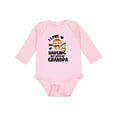 thumbnail image 1 of Inktastic Monkey I Love Hanging out with My Grandpa Boys or Girls Long Sleeve Baby Bodysuit, 1 of 5