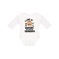 thumbnail image 1 of Inktastic Monkey I Love Hanging out with My Grandpa Boys or Girls Long Sleeve Baby Bodysuit, 1 of 5