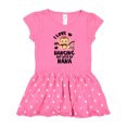 thumbnail image 1 of Inktastic Monkey I Love Hanging out with My Nana Girls Toddler Dress, 1 of 4