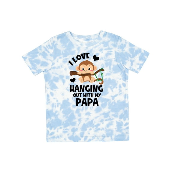 Inktastic Monkey I Love Hanging out with My Papa Boys or Girls Toddler T-Shirt