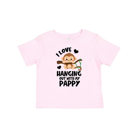 Inktastic Monkey I Love Hanging out with My Pappy Boys or Girls Baby T-Shirt