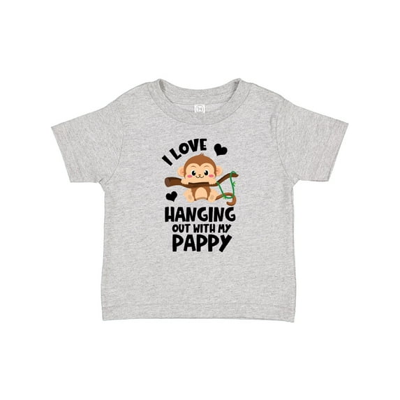 Inktastic Monkey I Love Hanging out with My Pappy Boys or Girls Baby T-Shirt