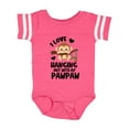 thumbnail image 1 of Inktastic Monkey I Love Hanging out with My Pawpaw Boys or Girls Baby Bodysuit, 1 of 5