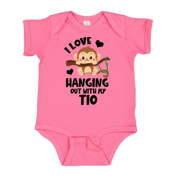 Inktastic Monkey I Love Hanging out with My Tio Boys or Girls Baby Bodysuit