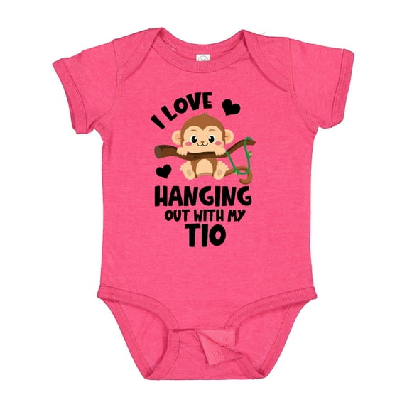 Inktastic Monkey I Love Hanging out with My Tio Boys or Girls Baby Bodysuit