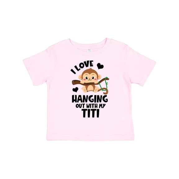 Inktastic Monkey I Love Hanging out with My Titi Boys or Girls Toddler T-Shirt