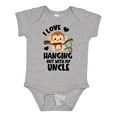 thumbnail image 1 of Inktastic Monkey I Love Hanging out with My Uncle Boys or Girls Baby Bodysuit, 1 of 5