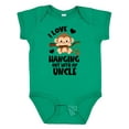 thumbnail image 1 of Inktastic Monkey I Love Hanging out with My Uncle Boys or Girls Baby Bodysuit, 1 of 5