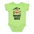 thumbnail image 1 of Inktastic Monkey I Love Hanging out with My Uncle Boys or Girls Baby Bodysuit, 1 of 5