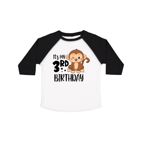 Inktastic Monkey Its My 3rd Birthday Boys or Girls Toddler T-Shirt