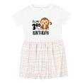 thumbnail image 1 of Inktastic Monkey Its My 3rd Birthday Girls Toddler Dress, 1 of 5
