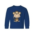thumbnail image 1 of Inktastic Monkey Long Sleeve Youth T-Shirt, 1 of 5