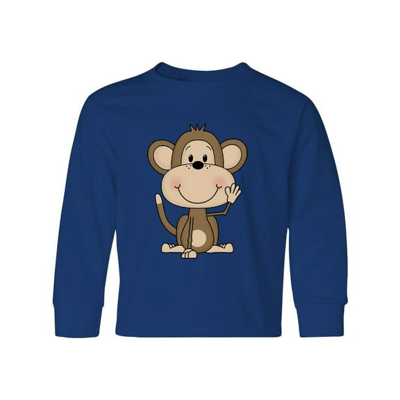 Inktastic Monkey Long Sleeve Youth T-Shirt