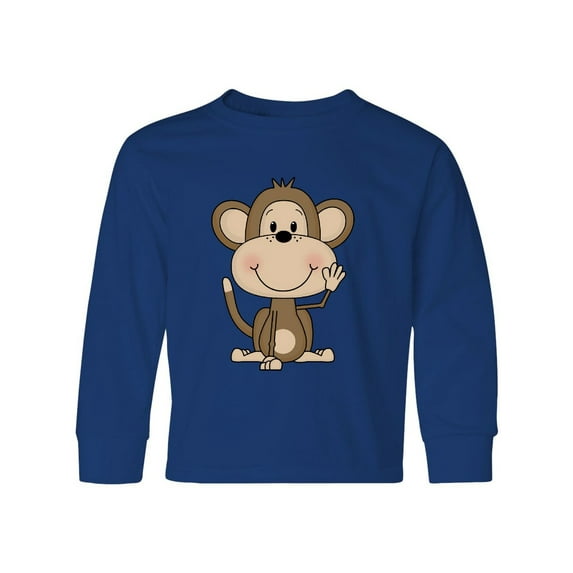 Inktastic Monkey Long Sleeve Youth T-Shirt