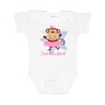 thumbnail image 1 of Inktastic Monkey Love Tutu Dance Girls Baby Bodysuit, 1 of 5
